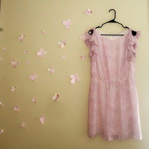 LOFT {flowy pink dress}